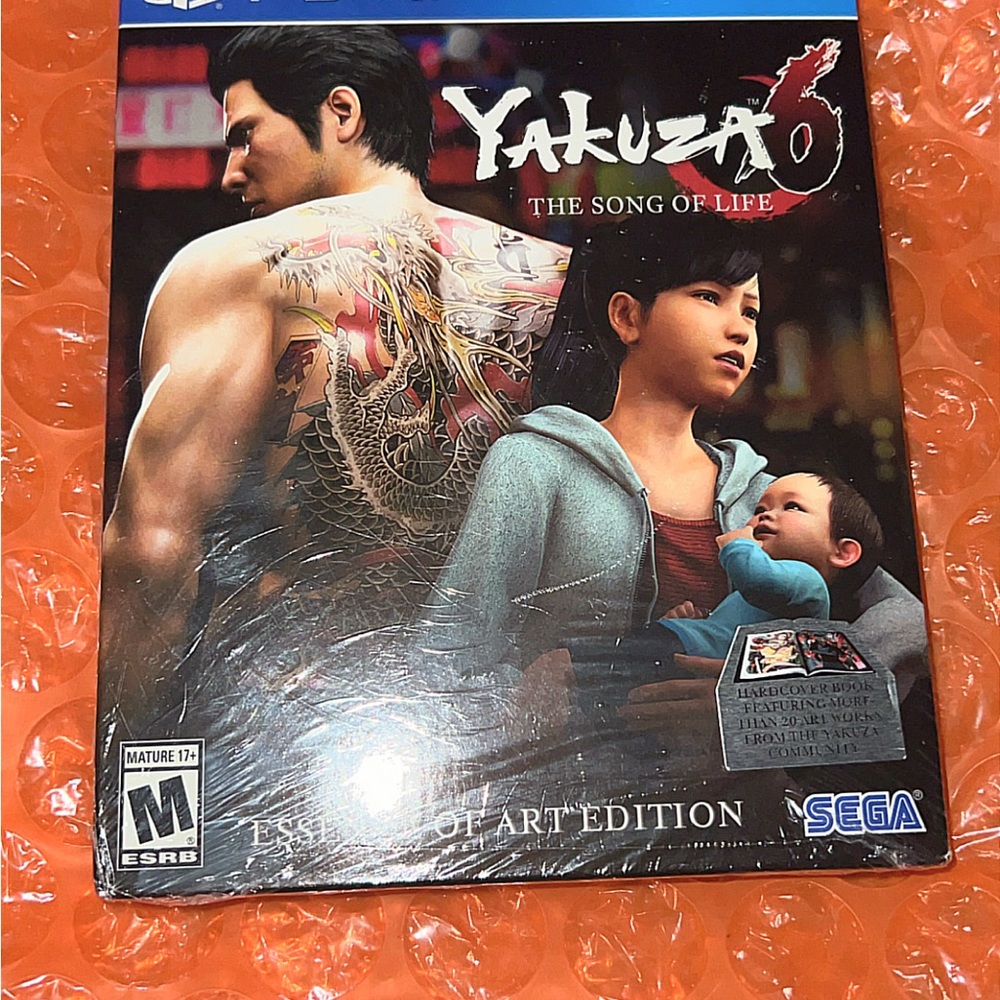 Sony Yakuza 6: The Song of Life — Black, Red, Blue Cover (PS4)